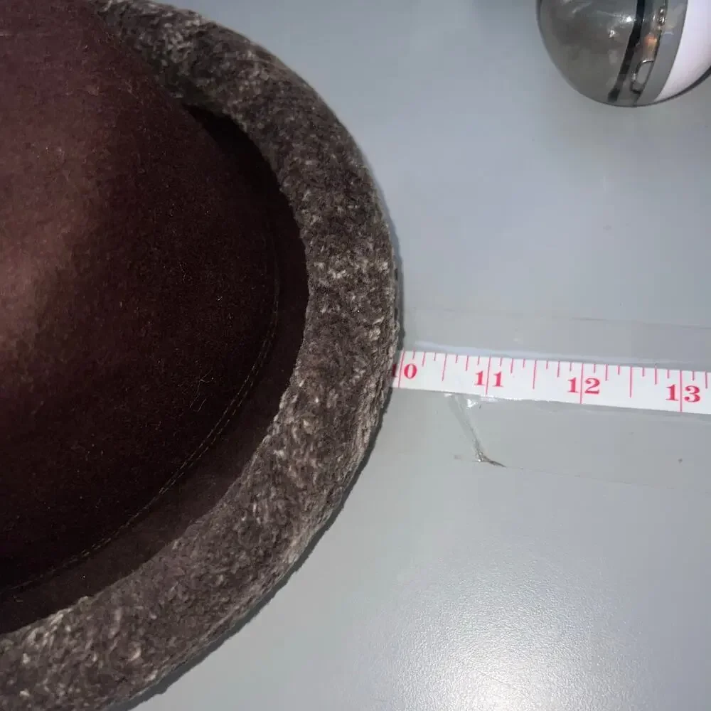 Donna Womens !00% Felt Made in‎ Italy Vintage Bowler Hat